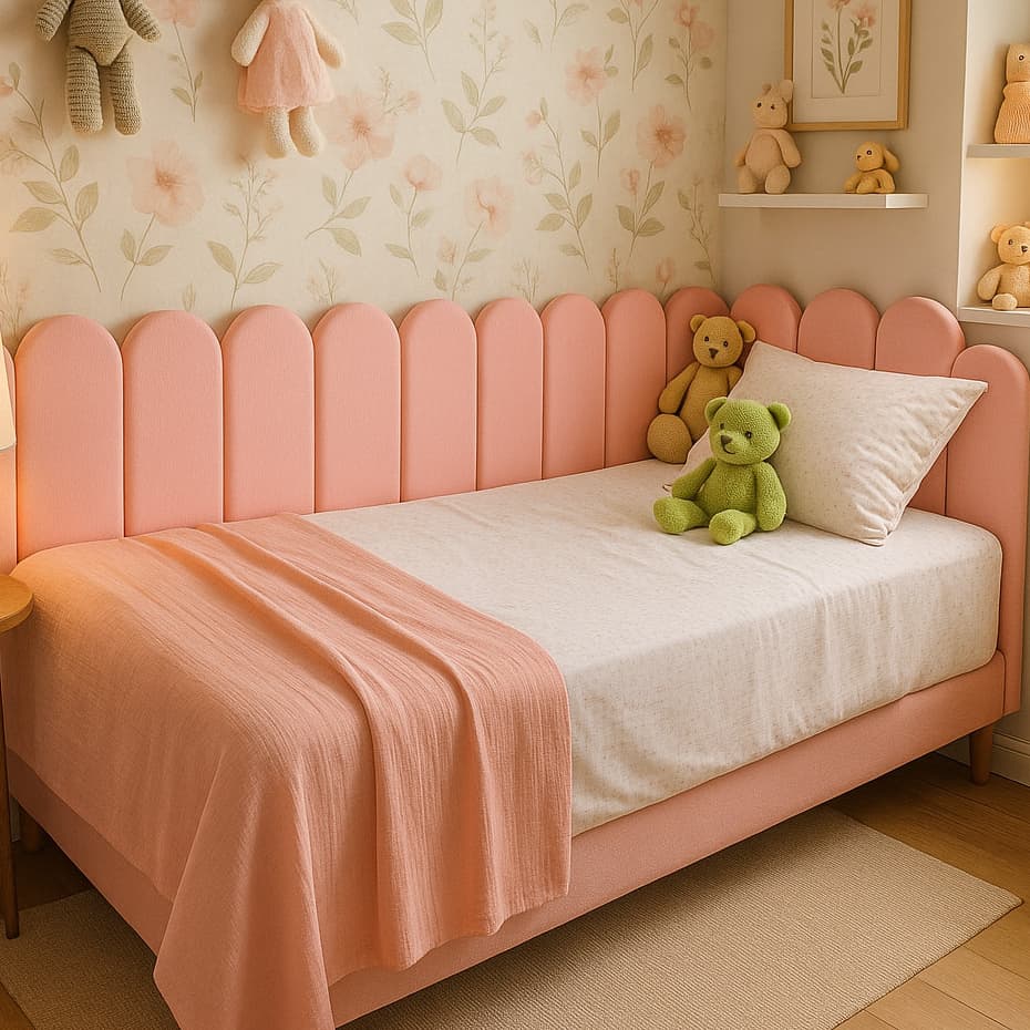 CABECEIRA NUVEM ESTOFADA ADESIVA MODULAR PARA CAMA SOLTEIRO CASAL QUEEN KING L LUXO PREMIUM