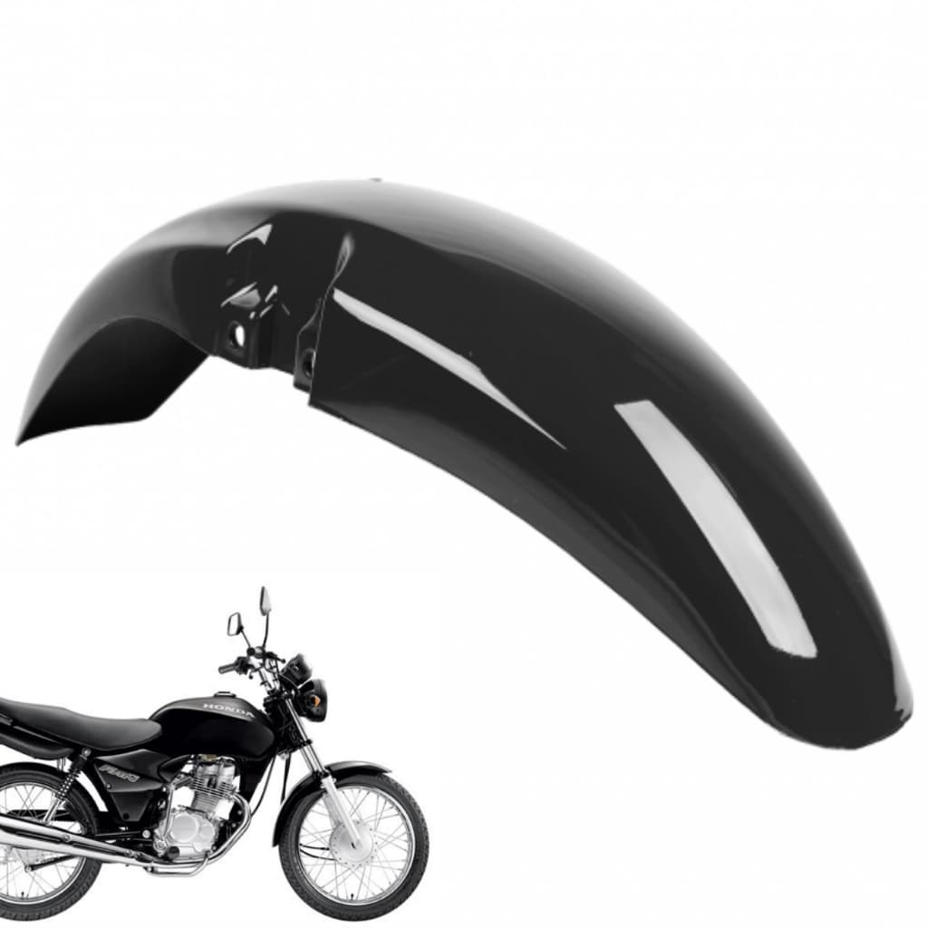 Paralama Dianteiro Titan 2000 a 2004 Fan125 2005 a 2008 Preto Injetado