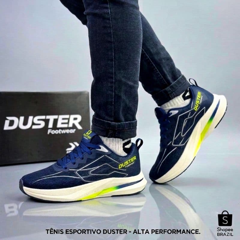 Tênis Masculino Duster Esportivo Para Corrida Academia Caminhada Leve E Confortável