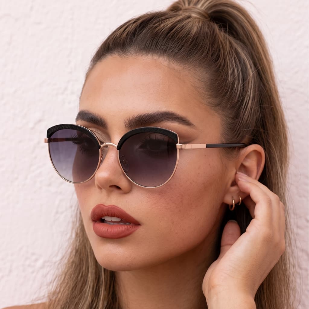 Óculos de Sol Gatinho Escuro Premium Classico Moda Club fino Retro Vintage Elegante uv400 Feminino