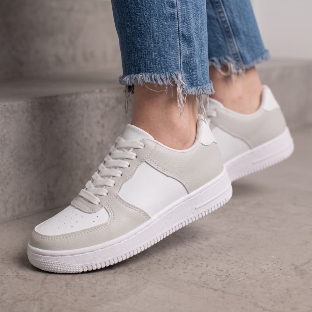 Tenis Sapato Feminino Casual Force Branco Retrô Clássico Enfermagem EPI Odontologia Médica Conforto
