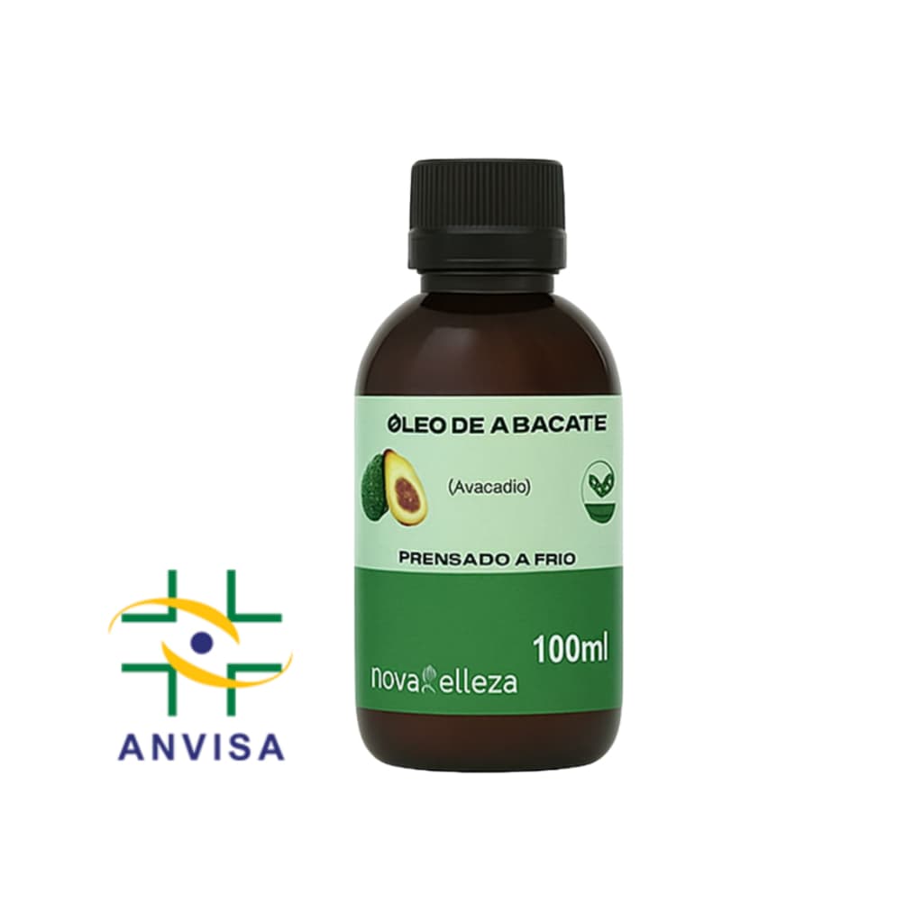 Óleo de Abacate 100% Puro Vegetal para Umectação Capilar Cabelos e Pele 100ml