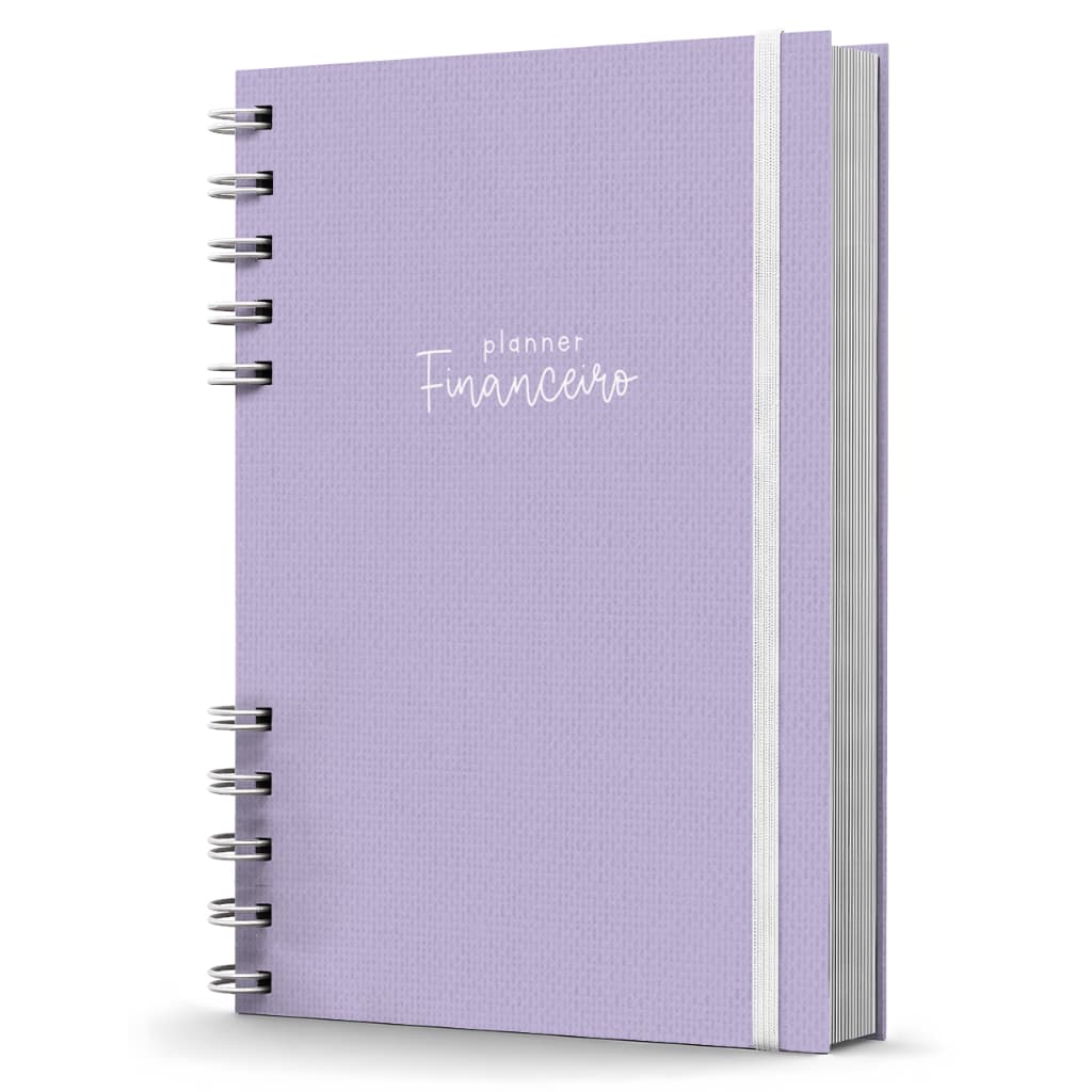Planner de Controle Financeiro Capa Dura Não Datado Violeta