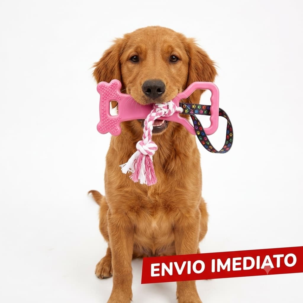 Puxador Com Corda Pet Brinquedo Morder