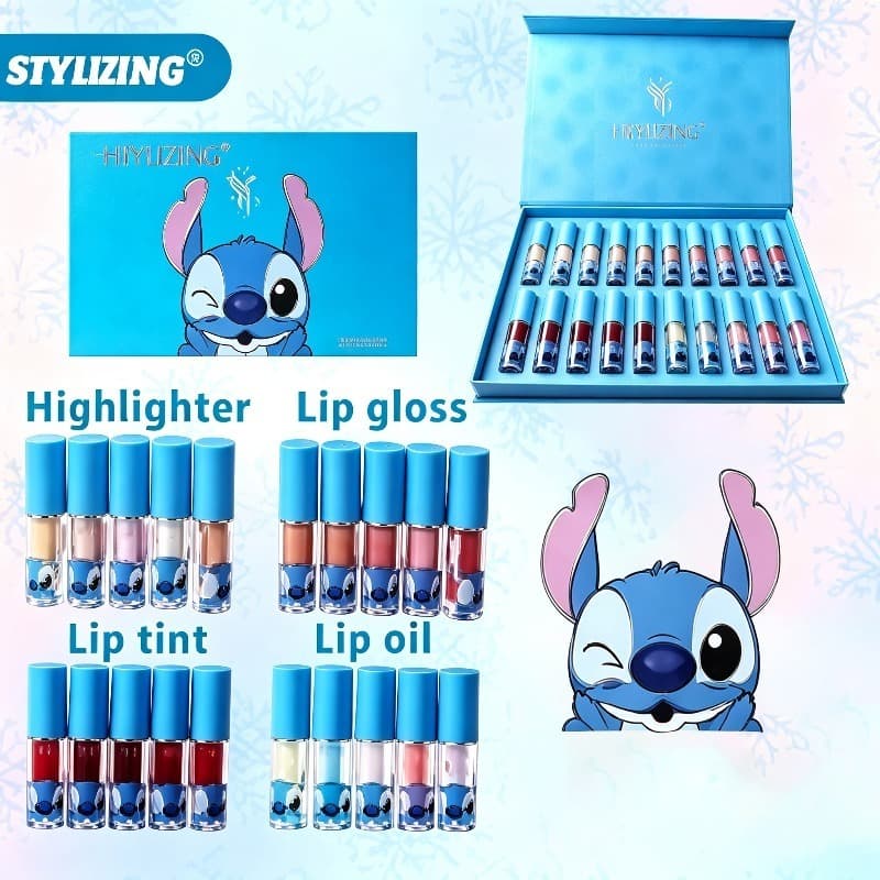 kit brilho labial infantil Ponto 20 Peças presentes menina 15 anos base iluminadora para o rosto