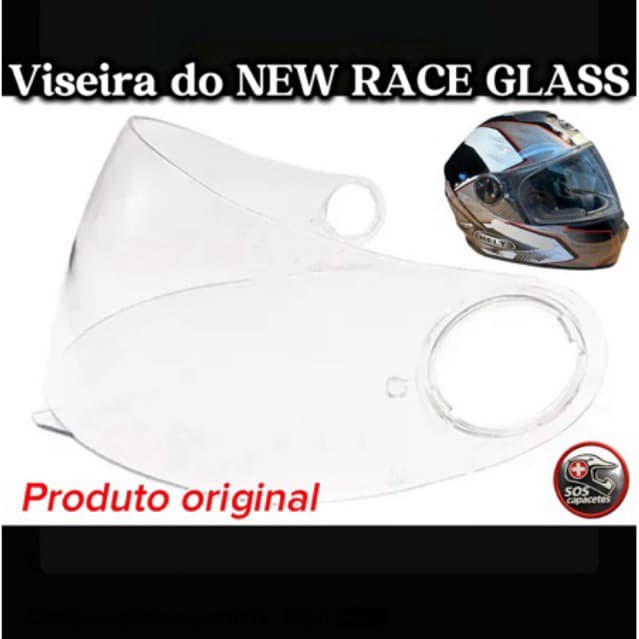 VISEIRA PARA O CAPACETE HELT (NEW RACE GLASS) ou HELT (MÁXIMO)