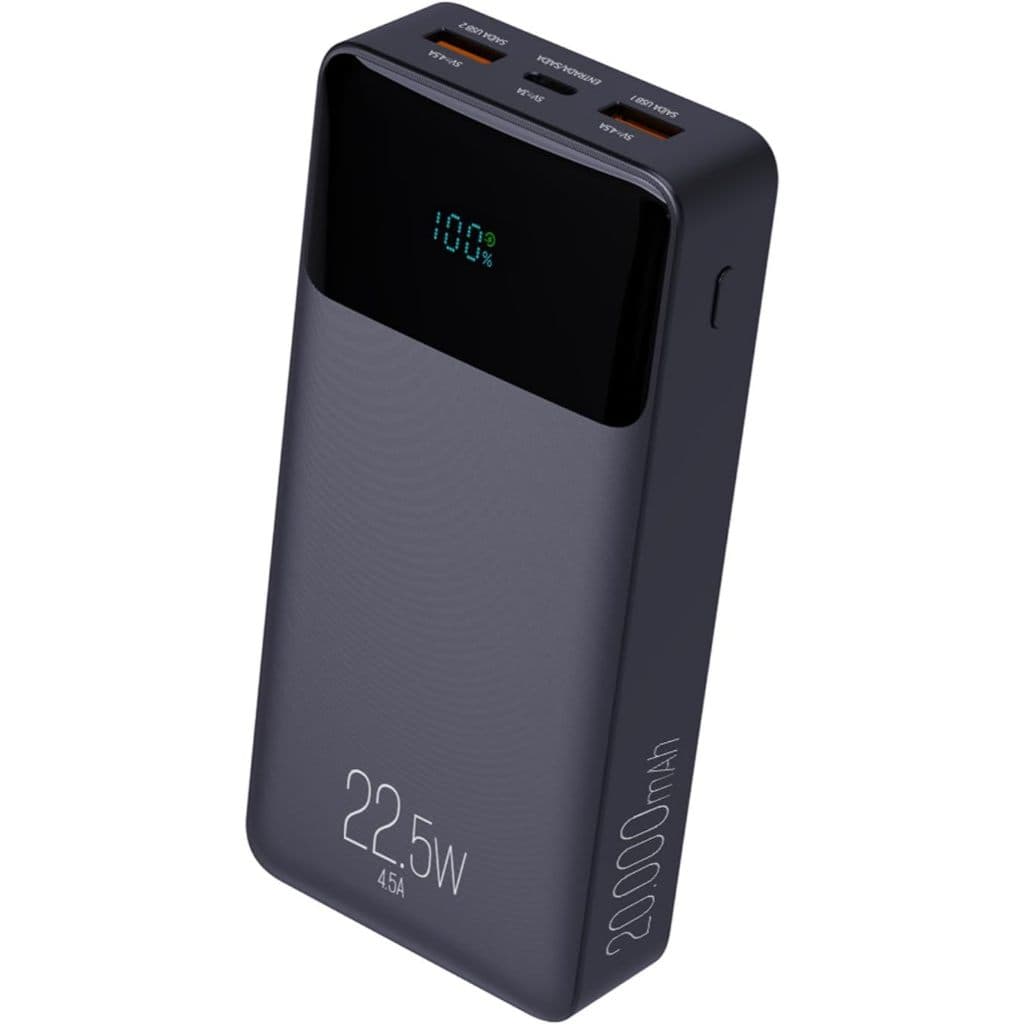 Power Bank ELG Pro 20000mAh Carga Rápida USB-C Display Digital Preto