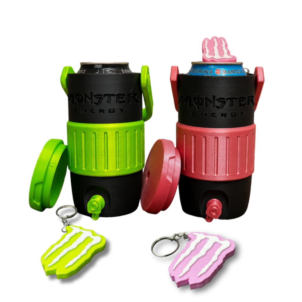 Suporte Porta Lata Monster Energy Cooler Porta Lata Térmico 473ml Acompanha Chaveiro