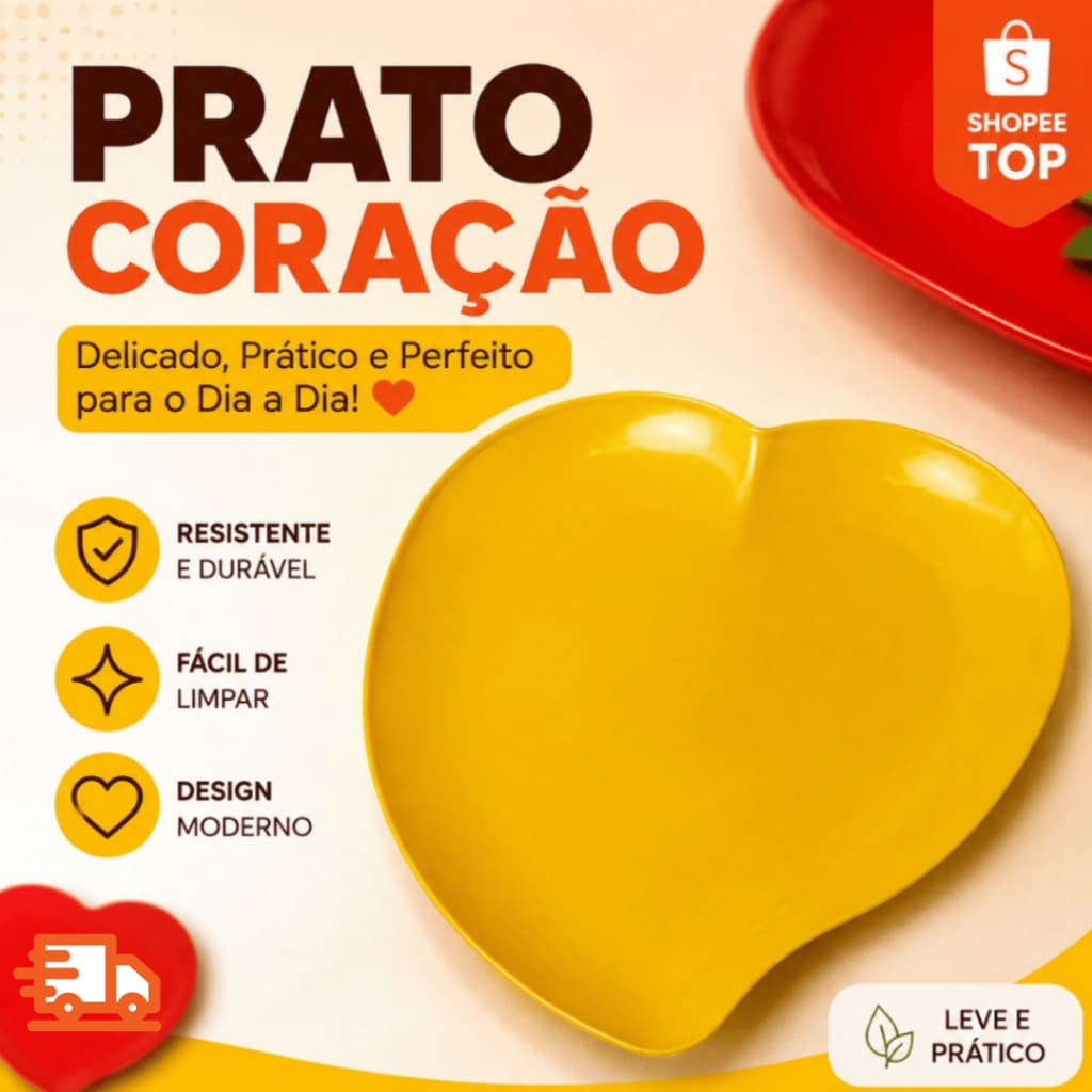 Bandeja Prato Coração Prato várias cores disponíveis  27x26cm Mesa Posta Servir Petisqueira Namorados Doce