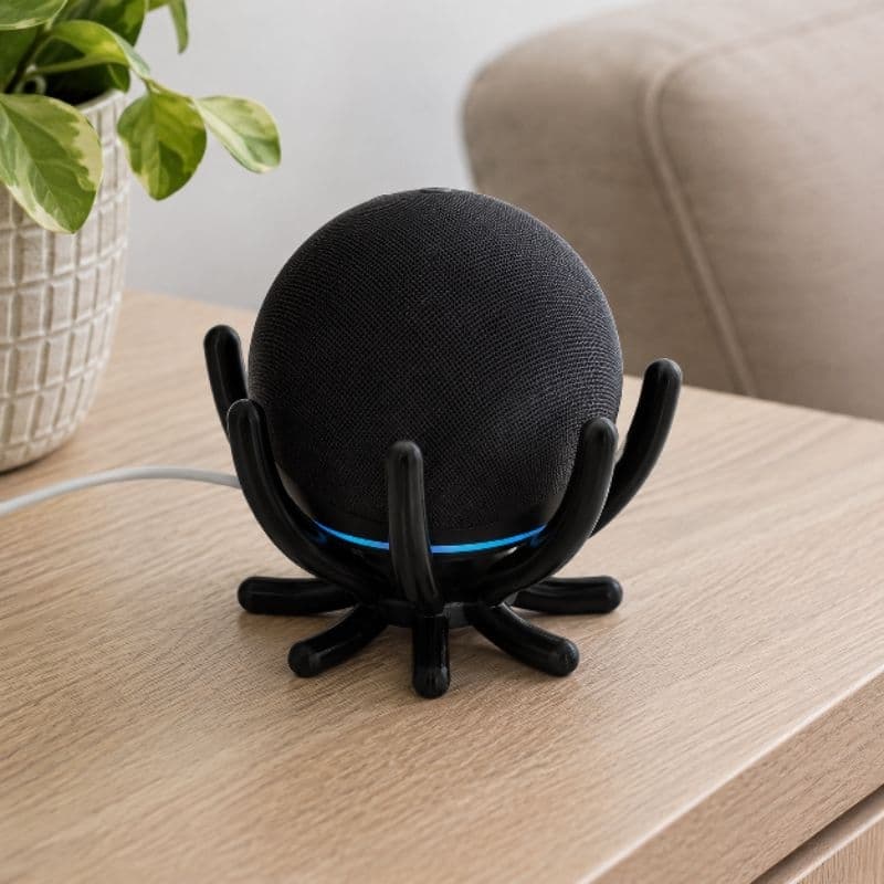 Suporte Alexa Echo Dot 5 e Echo Dot 4 – Base Estável – Design Moderno