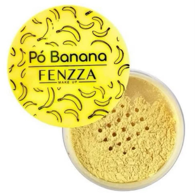Pó banana fenzza makeup ultrafino efeito translúcido