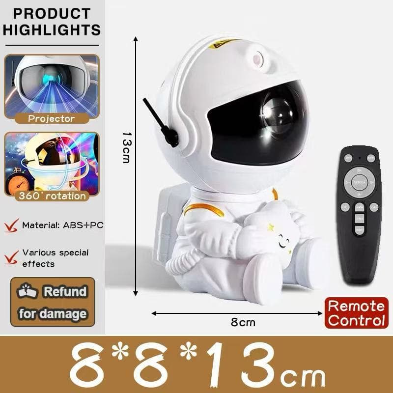 Mini Astronaut Star Night Light Projector Galaxy Decoration Starry Sky Rotated Light