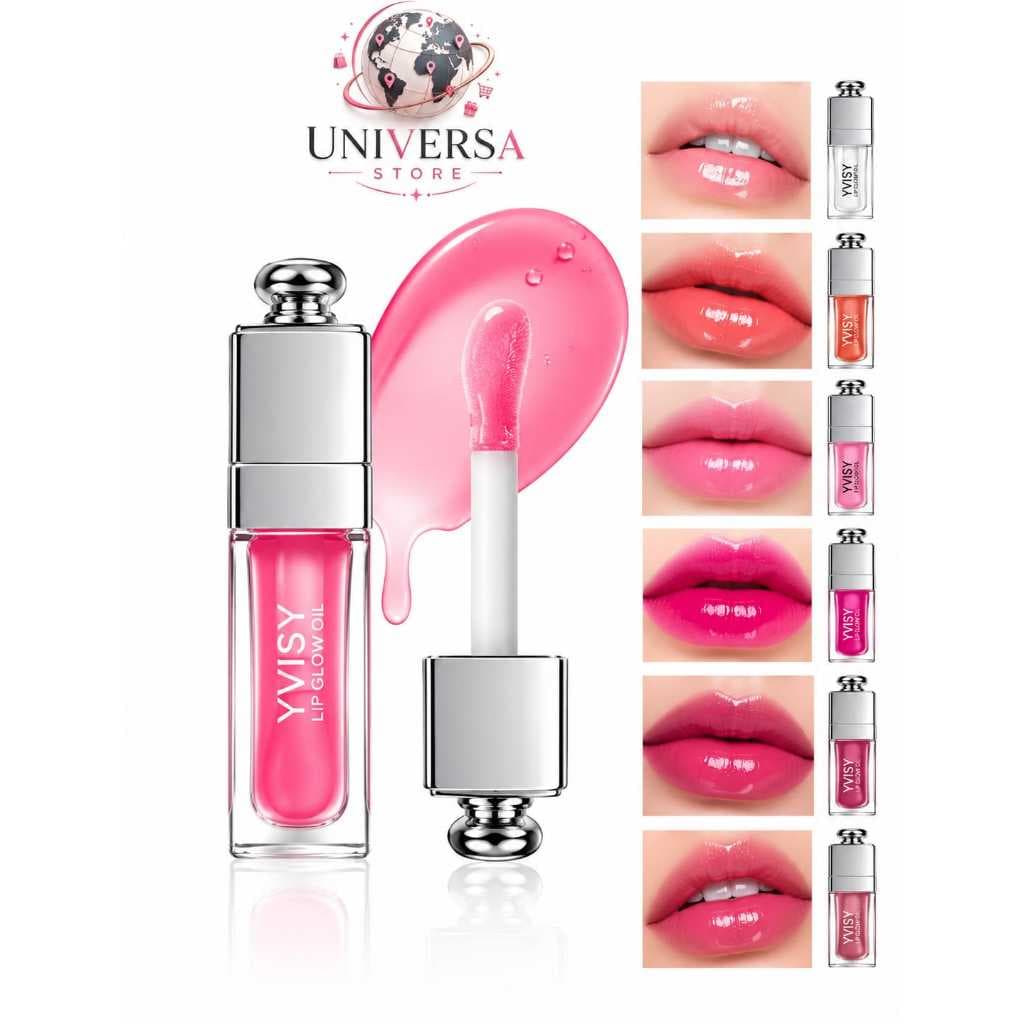 Gloss Labial | Lip Glow Oil Hidratante Efeito Espelhado 6 Cores Longa Duração | Brilho semelhante a vidro