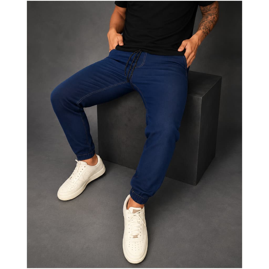 Calças Masculino com punho Jogger