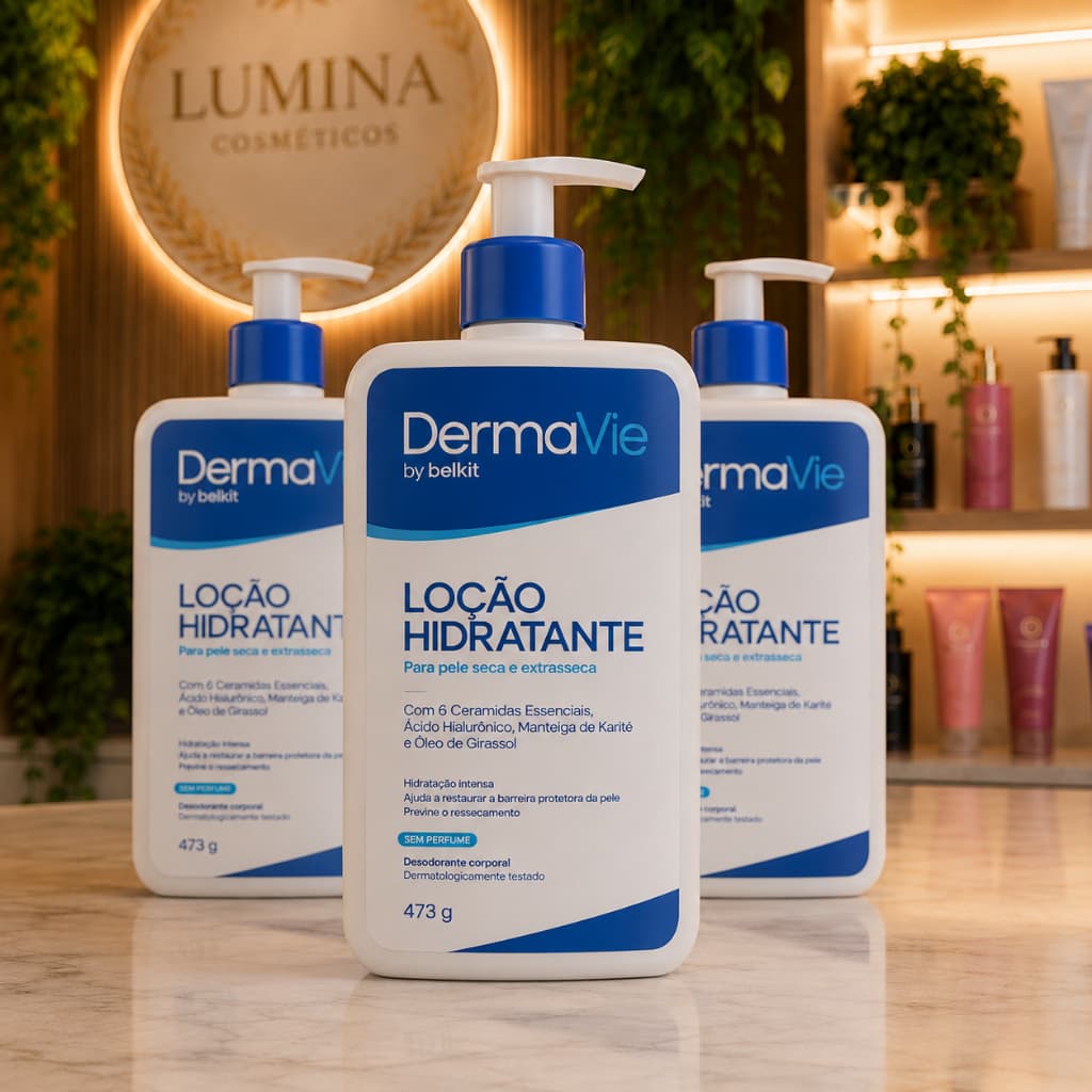 Loção Hidratante DERMAVIE BELKIT 473g Dermatologicamente Testado Creme Corporal de Alta Qualidade