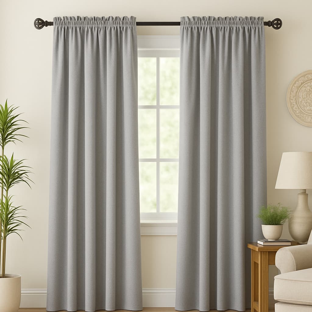 Cortina Microfibra Sem Ilhós 4,00x2,30 Varão Passante Decoração Sala Quarto
