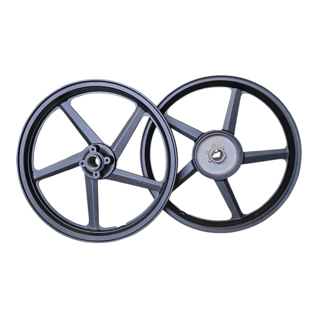 Par de Rodas Jantes Rodão Liga Leve para YBR 125 ESD 2005 Disco 4 Furos
