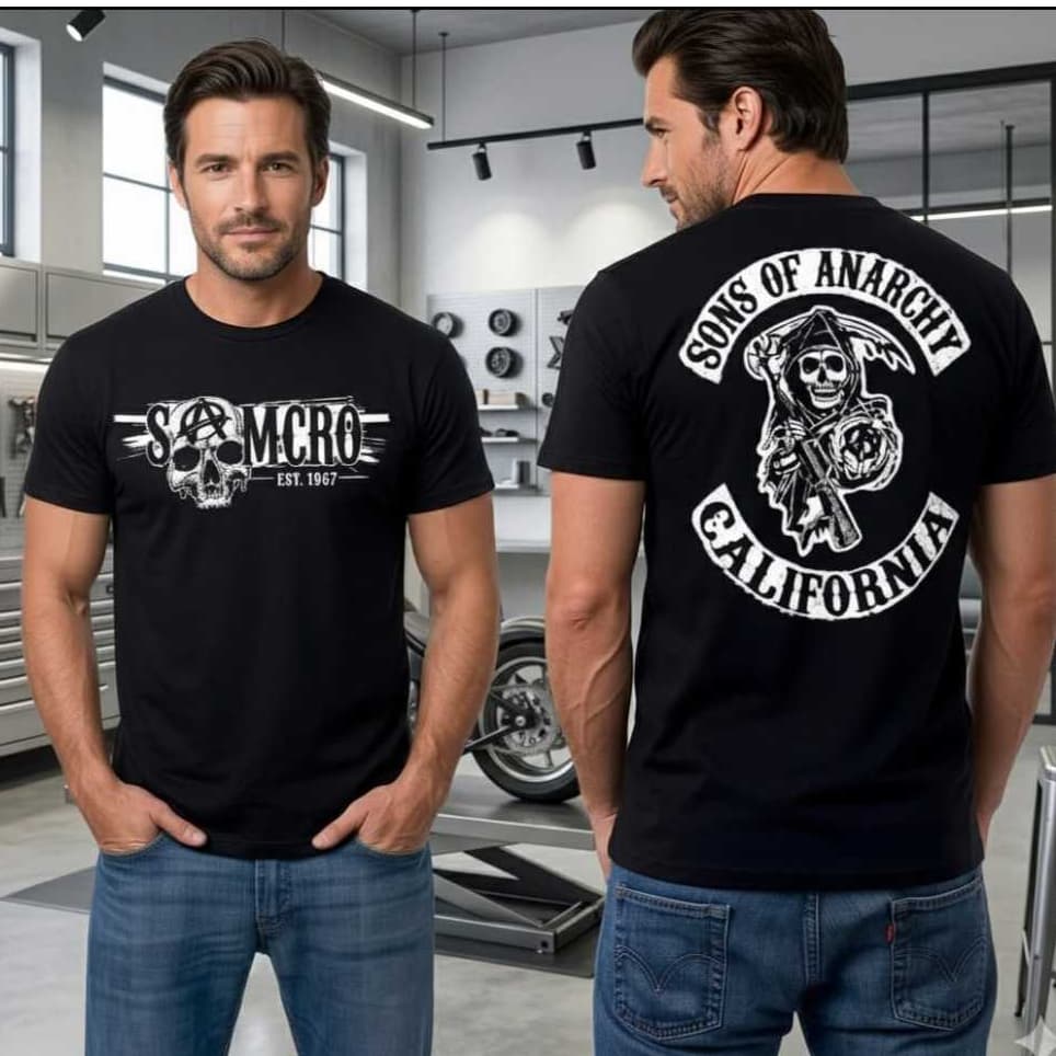 Camiseta Camisa Masculina Motoclub  Sons Of Anarchy