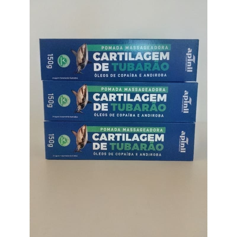 POMADA MASSAGEADORA CARTILAGEM DE TUBARÃO DERMATOLÓGICAMENTE TESTADO