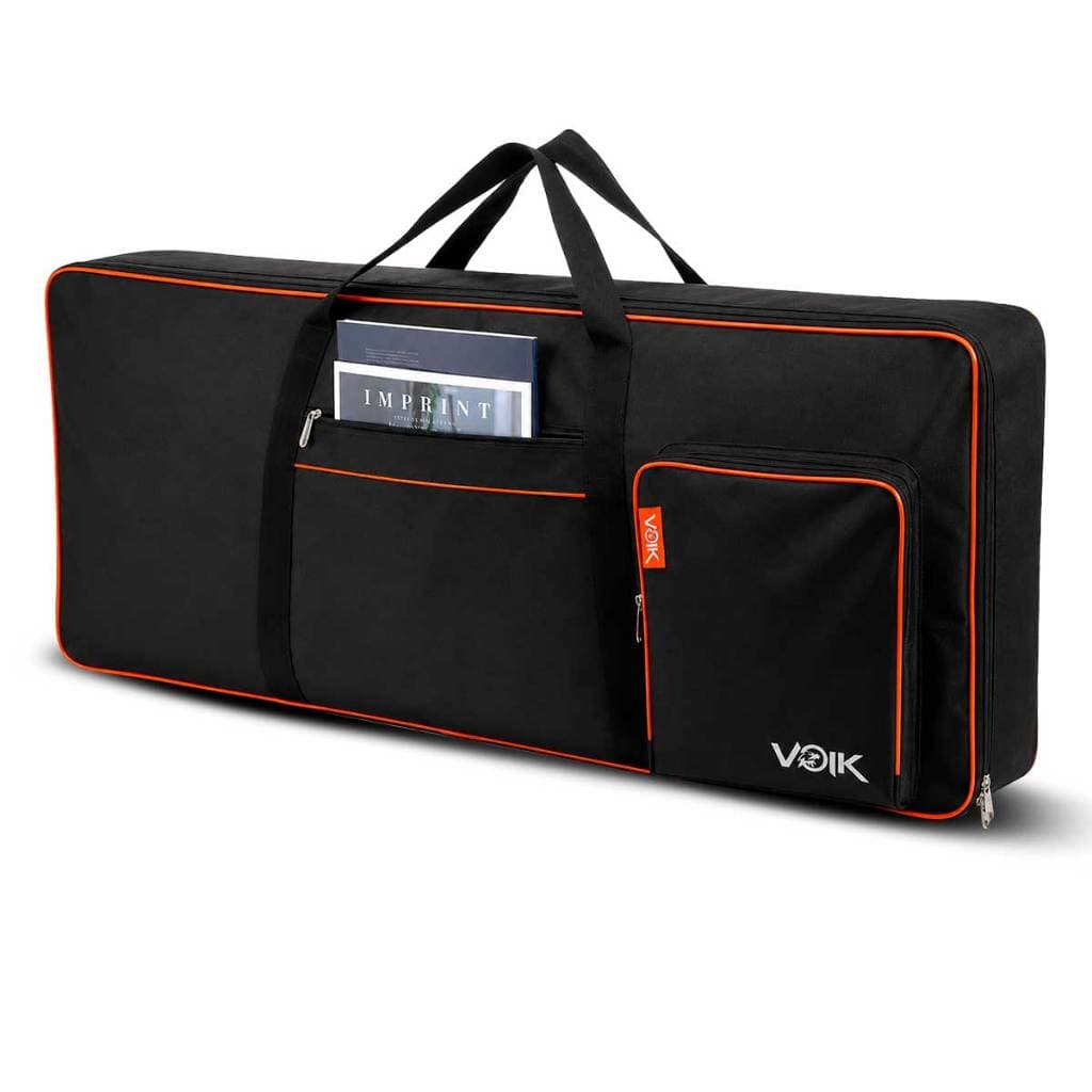 Capa Bag Teclado Musical Acolchoada Voik CT176 Alças Duplas De Costas E Mãos Resistente a Agua