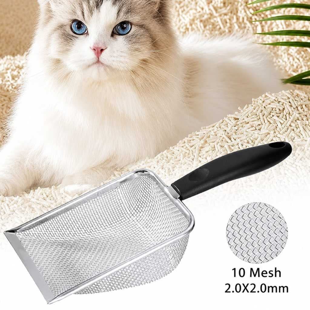 Pá Peneira de Areia Coletora Higiênica Pet Gato Cachorro