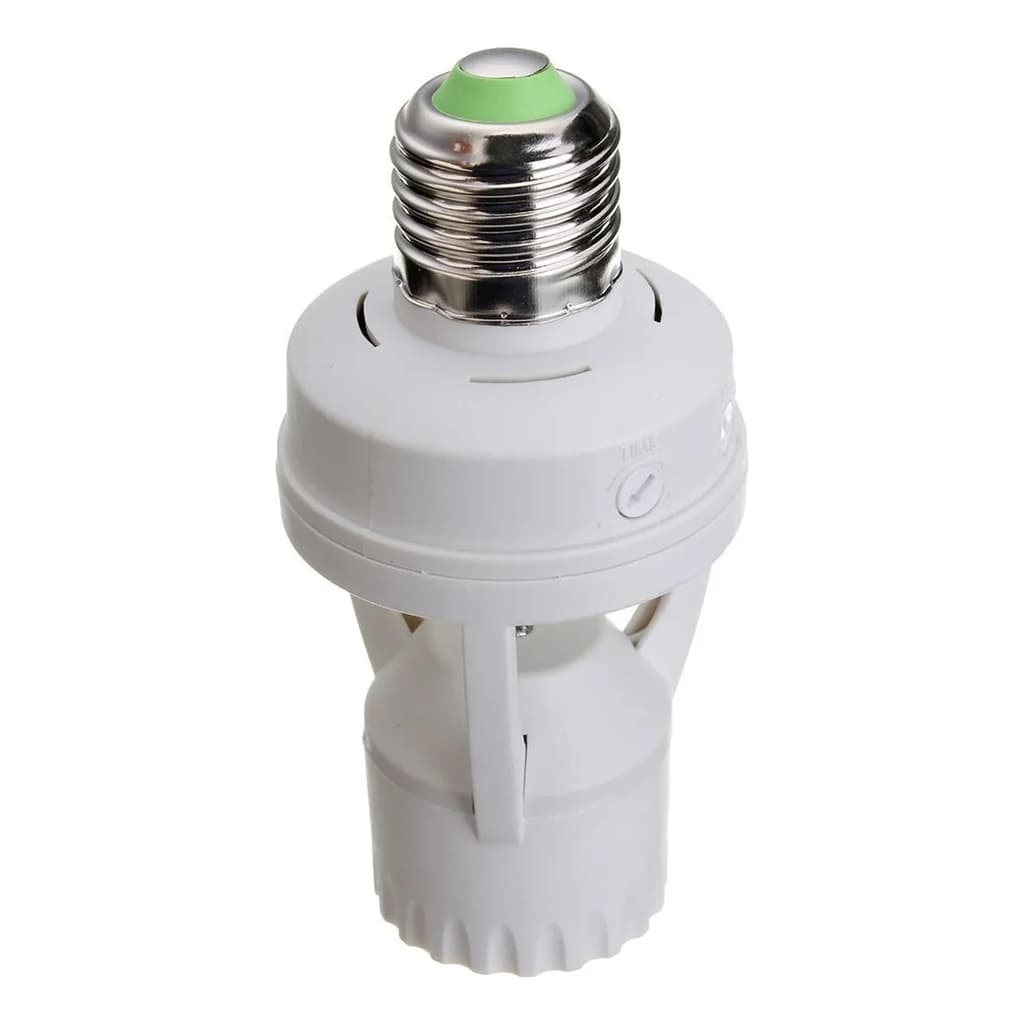 Sensor De Presença Com Fotocélula Para Lâmpada Soquete E27 Cor da luz Branco Botechio