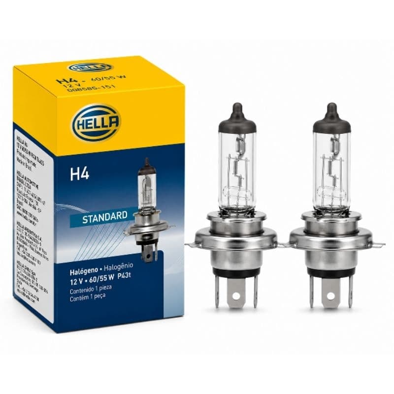 Par Lâmpadas Hella H4 12V 60/55W – Original