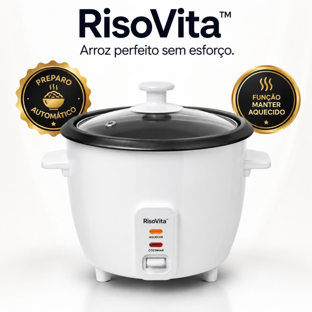 Panela Elétrica de Arroz 1,3L Automática Mantém Aquecido