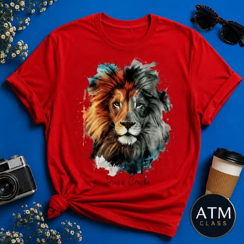 Camiseta Camisa Leão de Juda Moda Evangelica Blusa unissex 100% Algodão T-shirt Envio Imediato