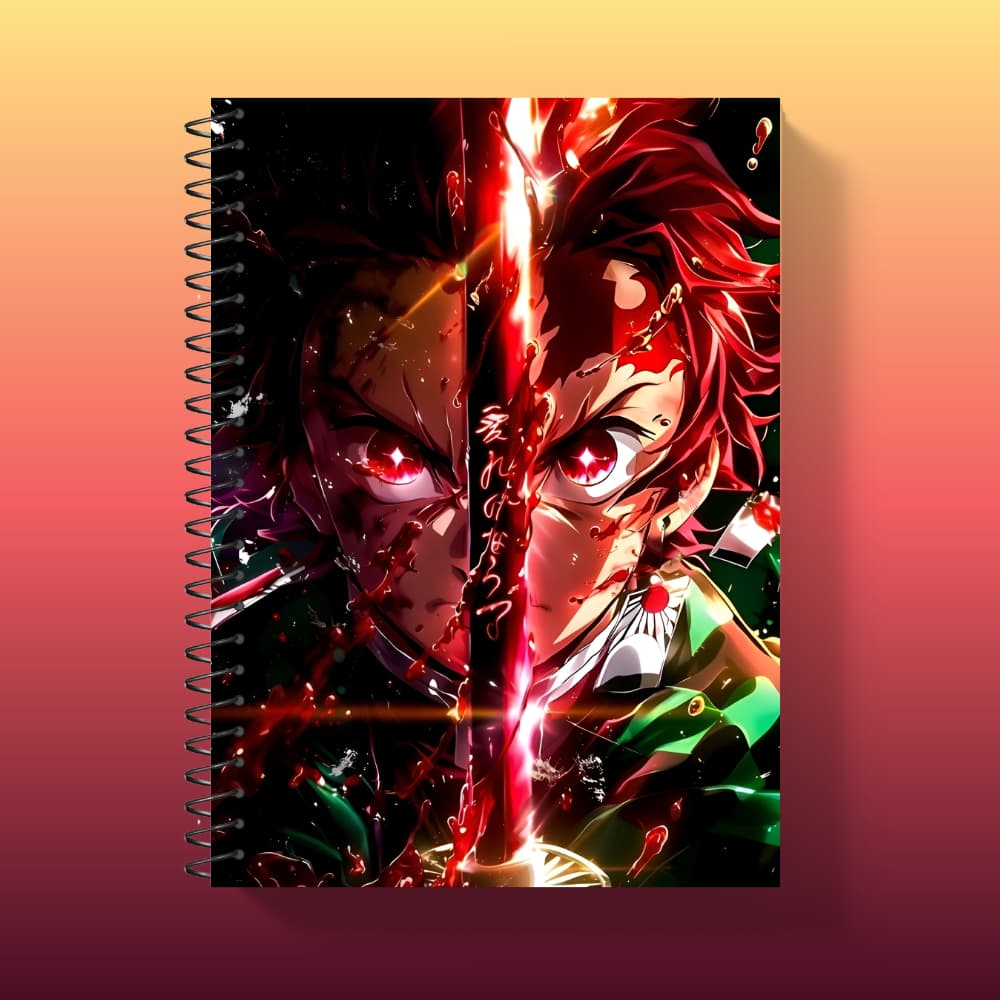 Caderno Demon Slayer Kimetsu no Yaiba Personalizado Capa Dura 1, 10 e 20 Materias