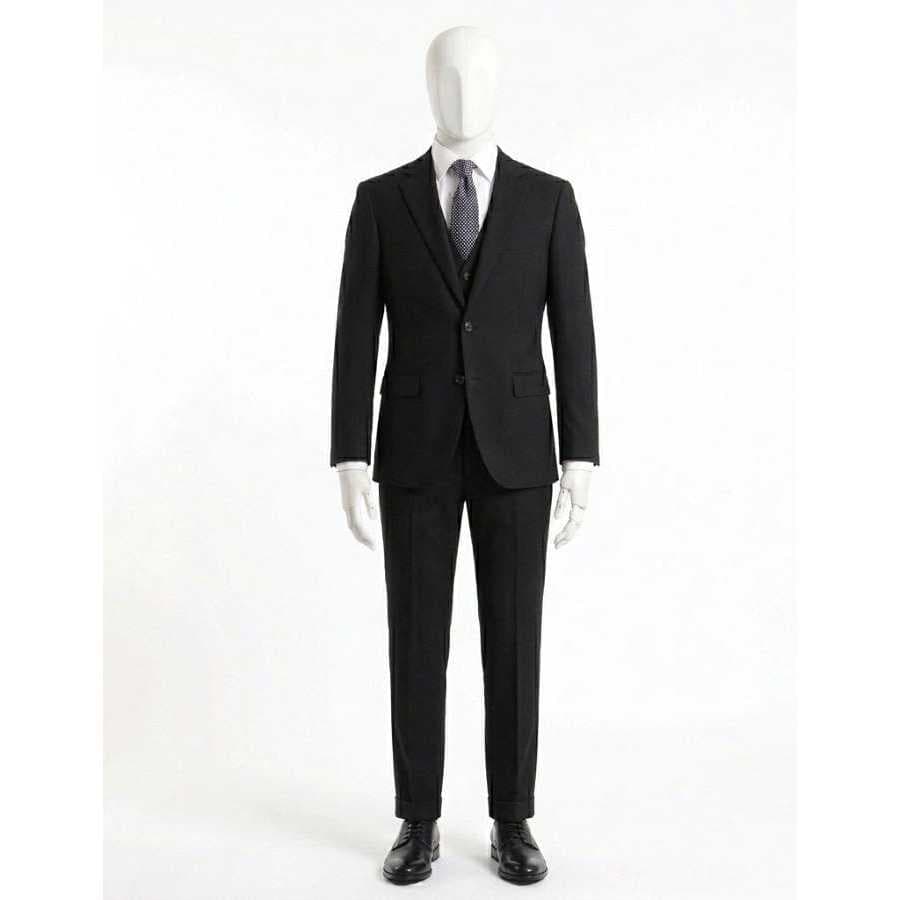 Terno Oxford Preto Corte Italiano - Slim Fit Paletó +Calça