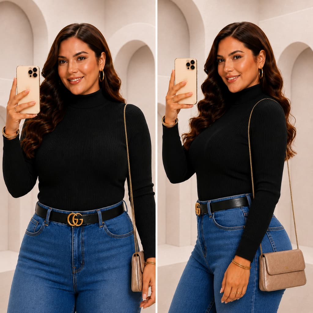 Blusa Caneladinho Plus Size Feminino Inverno G GG G1 G2 G3
