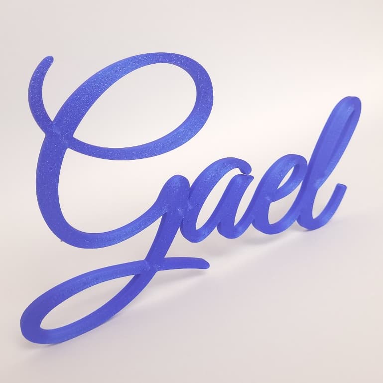 Nome Personalizado 3D - Enfeite de Parede Decoração Quarto Bebê Infantil Adulto
