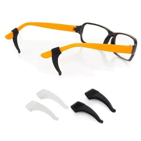 Kit pcs Antiderrapante Óculos De Silicone Para Orelha De Gancho Acessórios De Fixação Ponta Do Templo Suporte De oculos