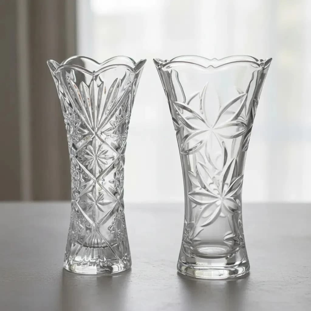 Kit 2 Vasos Decorativos Arranjos Flores 19cm Estilo Europeu.