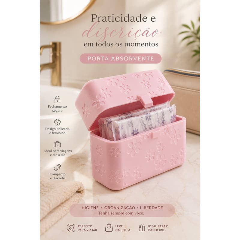 Porta absorvente floral.