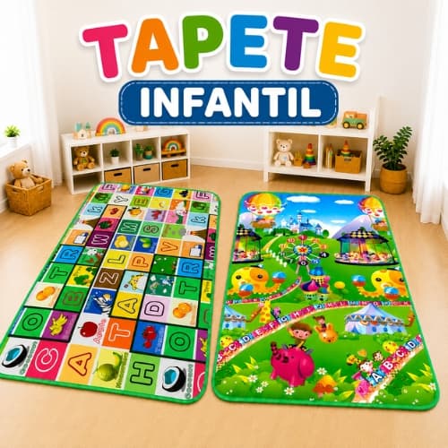 TAPETE INFANTIL TERMICO PARA BEBES ATIVIDADES EDUCATIVO 1X1.8M CRIANÇAS