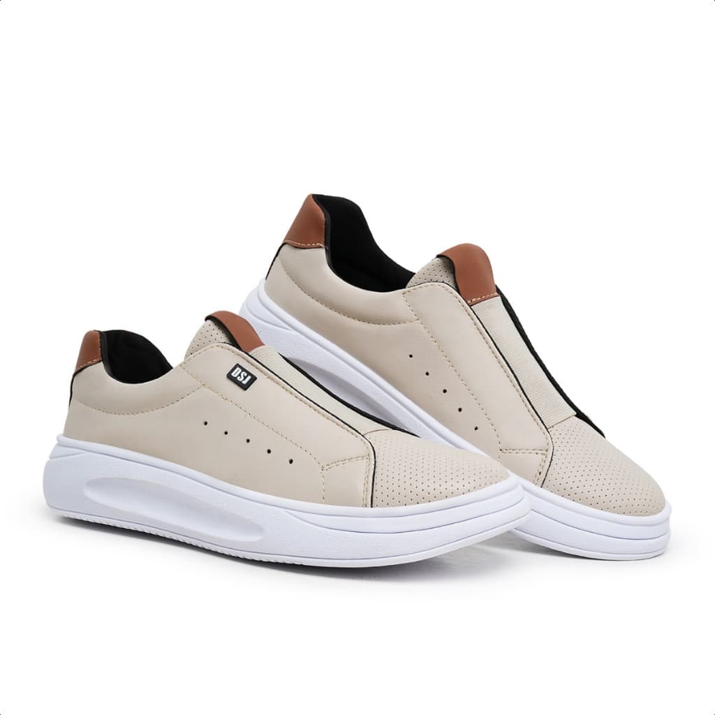 Sneaker Masculino Tenis Casual com Elastico Solado Macio Lançamento