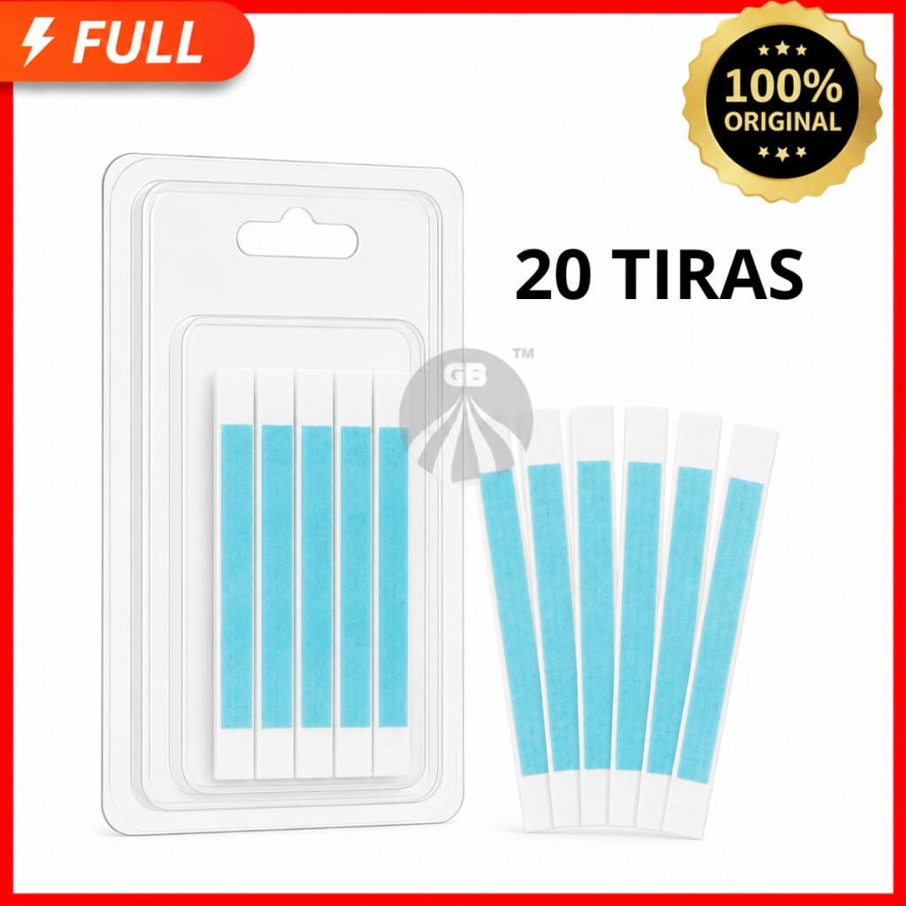 20 Tiras de Cera Depilatória Facial Turquesa 10 Pares Unidades Sobrancelhas Buço — Prontas para Uso Depilflax
