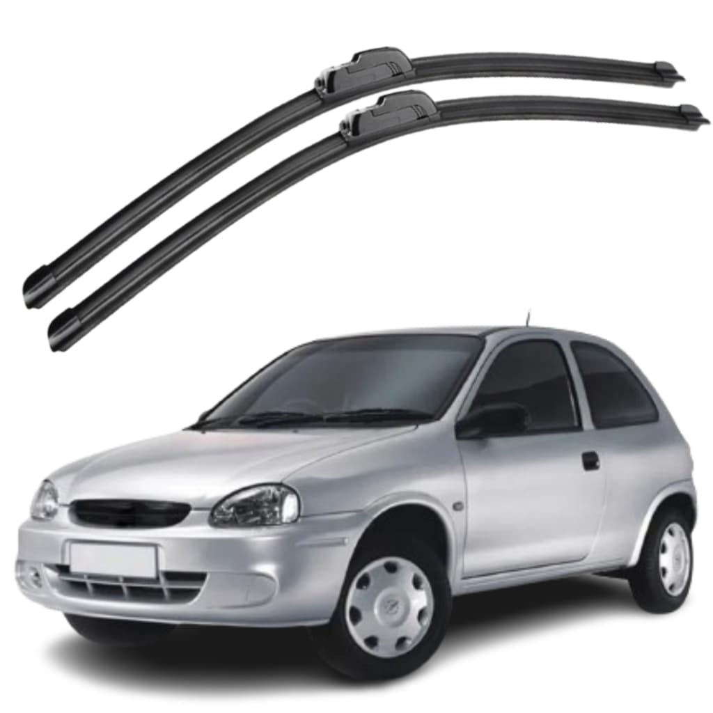 Palhetas Limpador De Parabrisa Silicone Chevrolet Corsa Par Dianteiro Proteção Contra Chuva