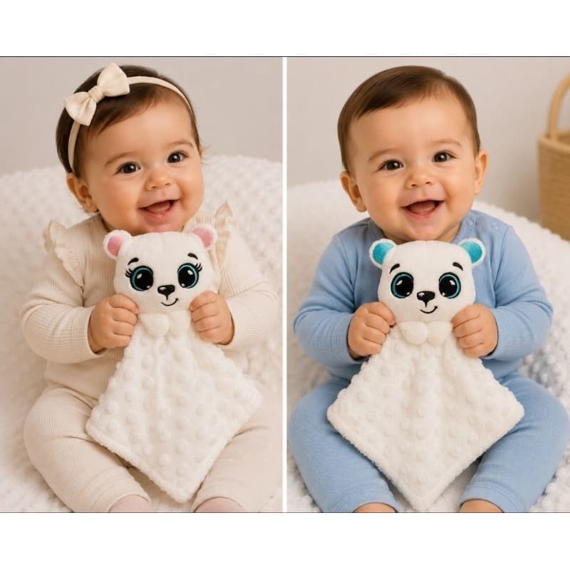 Naninha de Bebê Ursinho Fofo Hipoalergênico  - maternidade/ enxoval de bebê