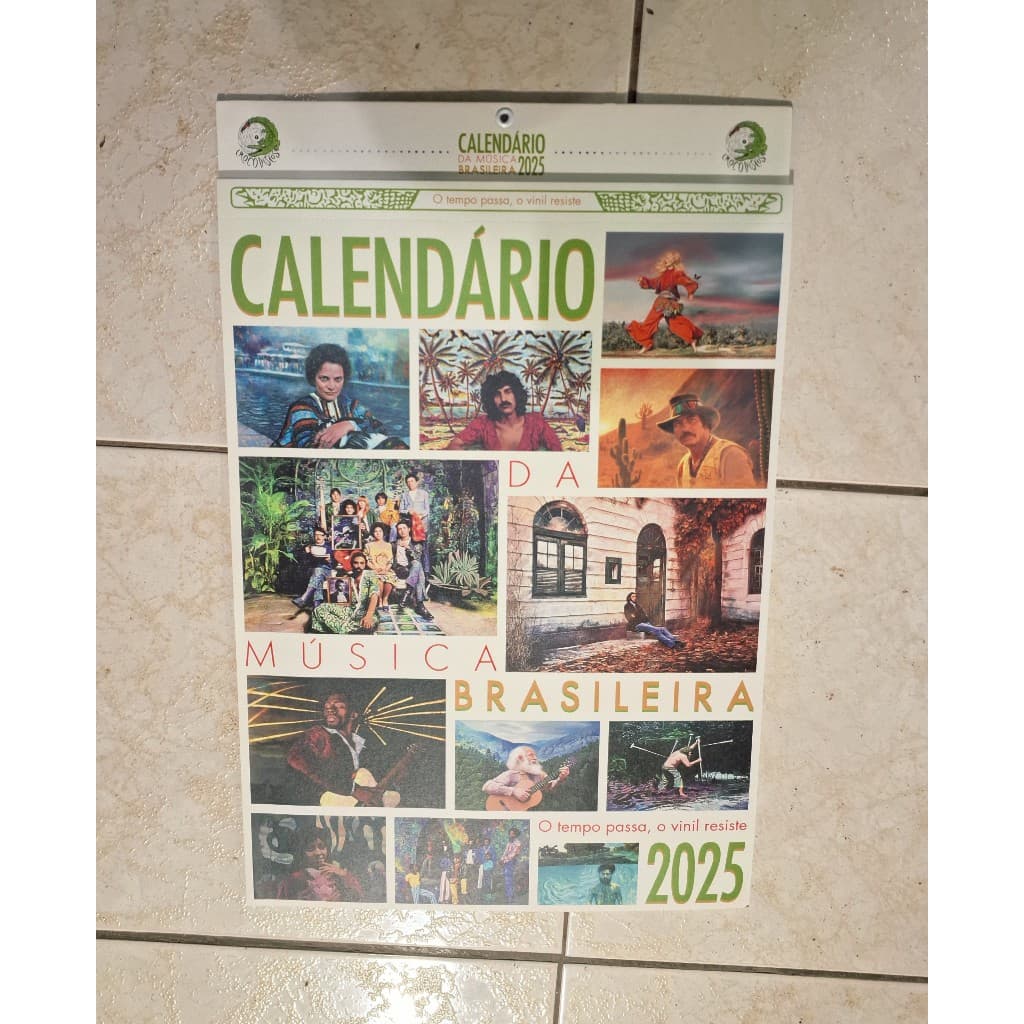 Calendário da Música Brasileira 2025 - Calendario MPB