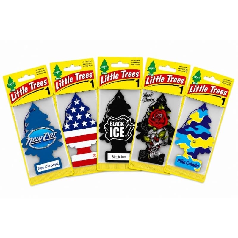 little trees kit 5 unidades aromatizante para carro original cheirinho