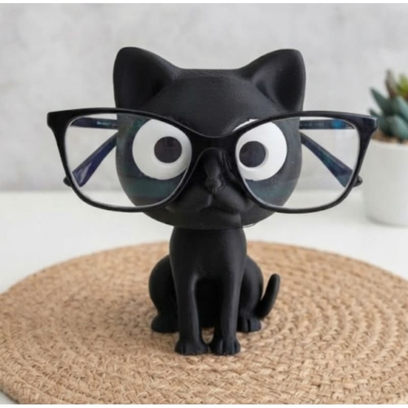 Suporte de óculos de gatinho porta óculos decorativo criativo mesa quarto ou escritório- gatinho fofo