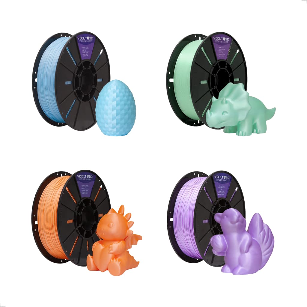 Filamento Voolt3D PLA Velvet Macaron Premium 1KG - Acabamento Fosco