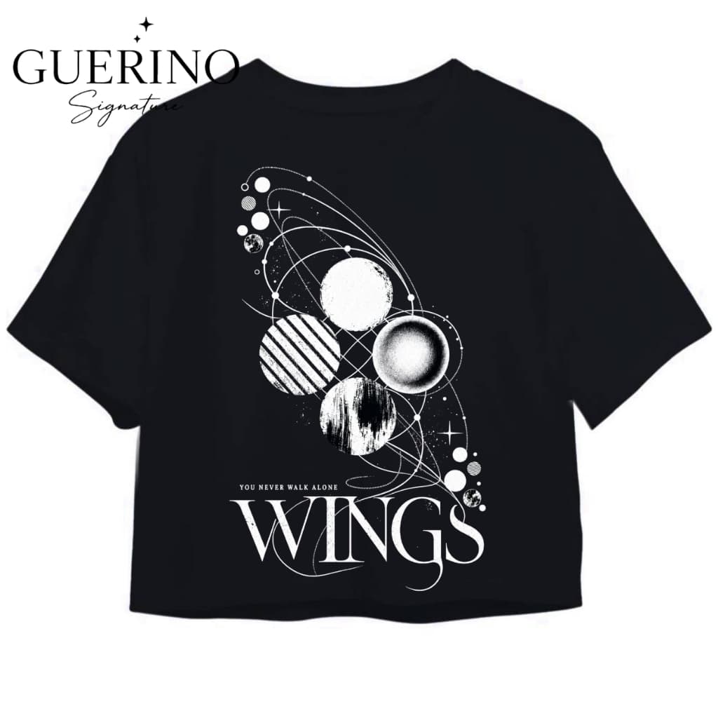 Cropped Álbum Wings BTS BangTan K-pop 100% Algodão Premium Estampa Minimalista