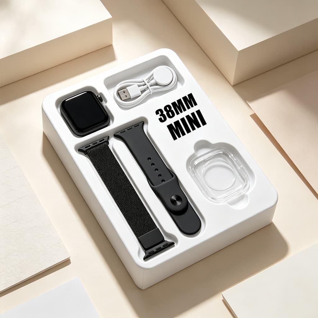 Lançamento Smartwatch S10 Mini com Chamada Bluetooth HD, Calculadora, Recarga sem Fio e Compatível com Android e iOS