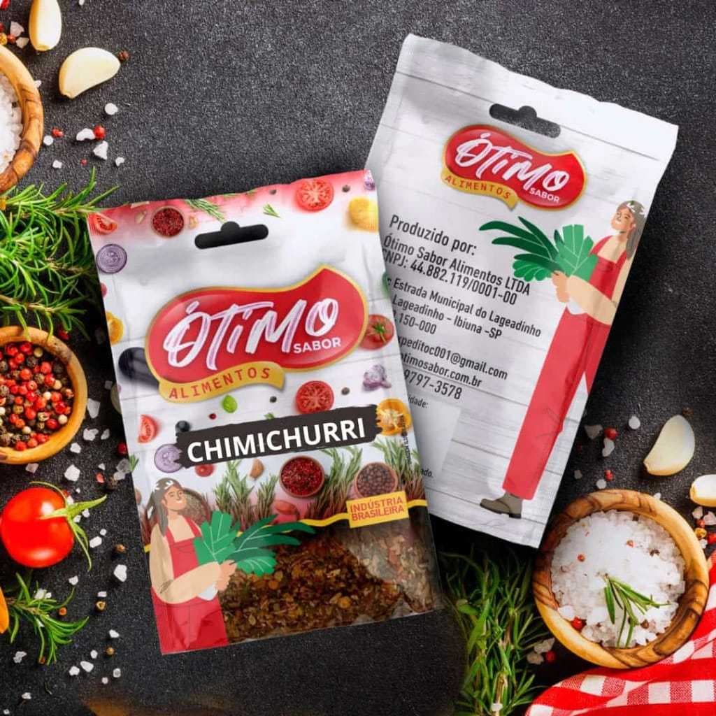 Kit Com 20 Temperos e Condimentos No Sachê 50g Cada Pacote Naturais Sem Conservantes