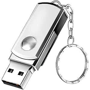 Pen Drive Metálico 2GB Chaveiro Resistente Compacto USB Flash Drive Prático Arquivos e Músicas
