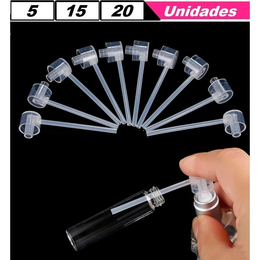 Dispositivo Dispensador em Bico Plástico Para Transferência de Perfume Válvula Decant